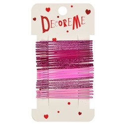 Набор невидимок для волос 6,3 см 24 шт 6 цветов 2-719/70 DecoreMe