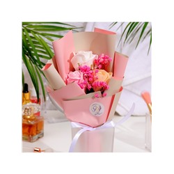 Премиальный букет из мыльных роз, 3 шт.