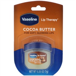Vaseline, уход для губ, какао-масло, 7 г (0.25 унций)