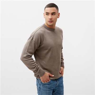 Джемпер мужской MINAKU: Casual Collection, размер 44, тауп