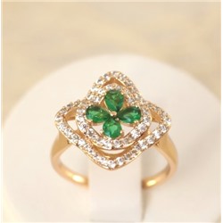 Кольцо позолота  Н01-2415 размер 17 17,5 18