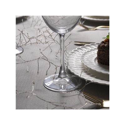 Гирлянда «Мишура» 6 м роса, IP20, серебристая нить, 480 LED, свечение мульти, 12 В