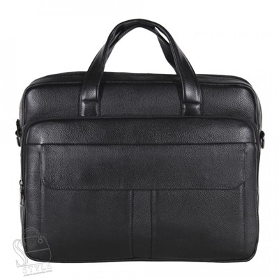 Портфель мужской кожаный 8074G black S-Style