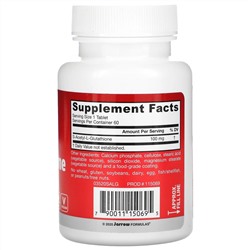 Jarrow Formulas, S-ацетил-L-глутатион, 100 мг, 60 таблеток