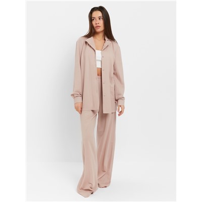 Костюм женский (рубашка, брюки, топ) KAFTAN Base, размер 44, цвет пудровый