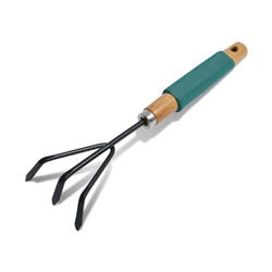 Рыхлитель Greengo, длина 30.5 см, 3 зубца, деревянная ручка с поролоном