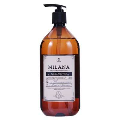 Жидкое парфюмированное мыло Milana Perfume Professional, black pepper & amber, neroli, 1 л