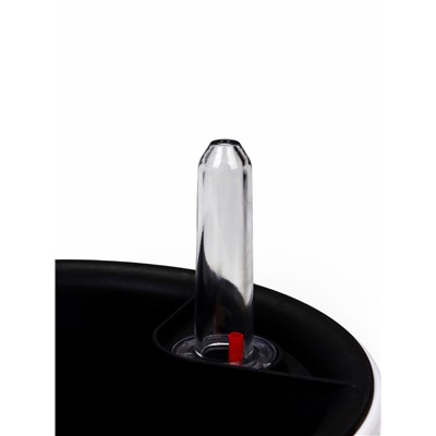 Кашпо для цветов «Фасет», 6.2 л, d=22 см, h=20 см, пластиковое, с автополивом, со вставкой, белое