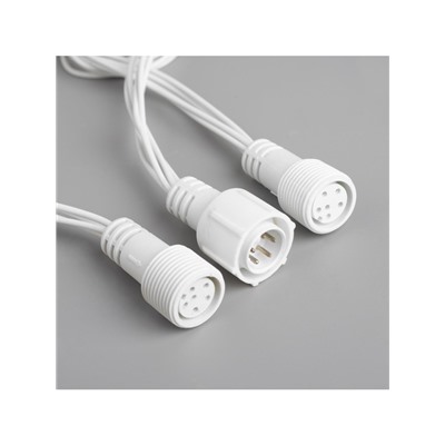 Гирлянда «Водопад» 2×6 м, IP44, УМС, белая нить, 1500 LED, свечение белое, 8 режимов, 220 В