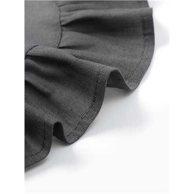 Набор салфеток «Этель», 36×36 см - 2 шт., серый, лён 48%, хлопок 52%, 206 г/м²