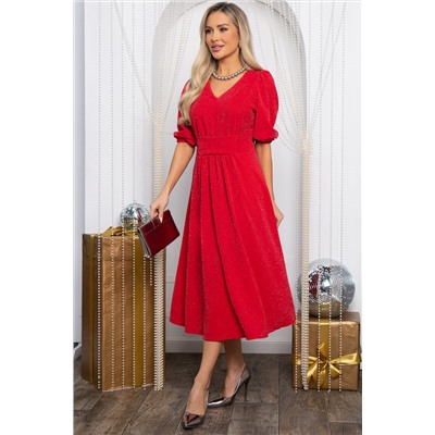 Платье праздничное Мадлен (красное) П14607-18М