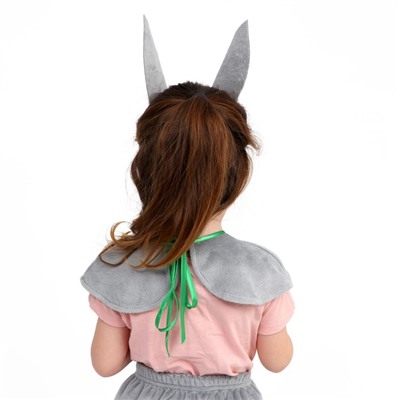 Карнавальный костюм «Зая серая», плюш, рост 98-128 см