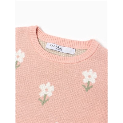 Джемпер детский KAFTAN Flowers, размер 30 (98-104 см)