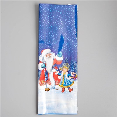 Пакет новогодний подарочный «Зимние танцы», для сладких подарков, 13.5×38 см