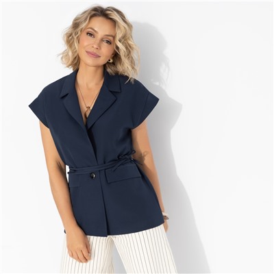 Жилет на подкладе, Слишком модно (deep blue)