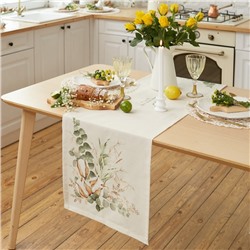 Дорожка на стол «Этель» Cotton 40×149 см, 100% хлопок, репс 220 г/м², бежевая