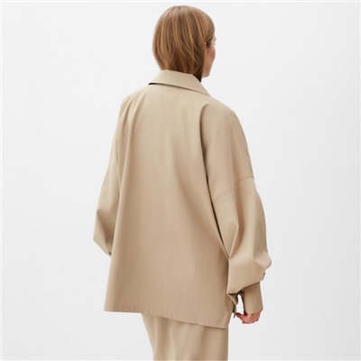 Пиджак женский MINAKU: Safari, бежевый, размер 48