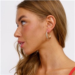 Серьги ювелирная бижутерия коллекция "Дубай" покрытие: позолота, арт.216.099