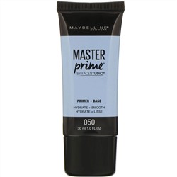 Maybelline, FaceStudio, Master Prime, увлажняющая и выравнивающая основа под макияж, 050 30 мл