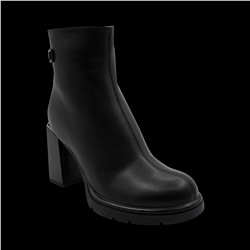 Ботинки из натуральной кожи на меху РМ-104-1 черные