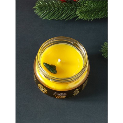 Эко-свеча магическая «Фонтан удачи», из натурального воска, 7×5 см