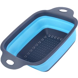 31490-2 Дуршлаг силикон с ручками, СИНИЙ.MB (х60)