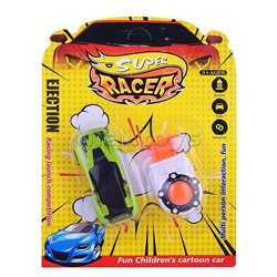 Машина "Супер Гонка" с запуск.устройством, на листе, микс 12 видов