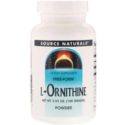 Source Naturals, L-орнитин в виде порошка, 100 г (3,53 унции)