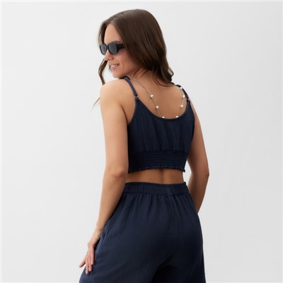 Топ укороченный женский MIST Muslin размер XS, серый