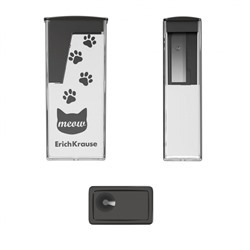 Точилка пластиковая с контейнером "Сити. Мяу" ассорти 61543 ErichKrause