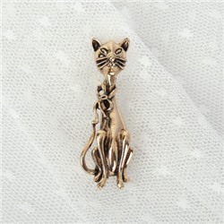 Брошь Кошка / 4176-1 /уп 24/