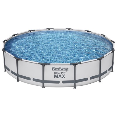 Бассейн каркасный Bestway Steel Pro MAX 56595, 427×84 см, фильтр-насос, круглый