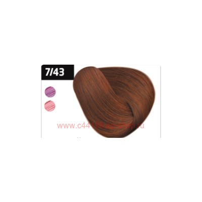 OLLIN SILK TOUCH  7/43 русый медно-золотистый 60мл Безаммиачный стойкий краситель для волос