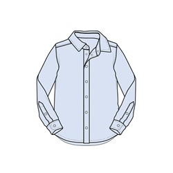 Сорочка текстильная для мальчиков (slim fit)