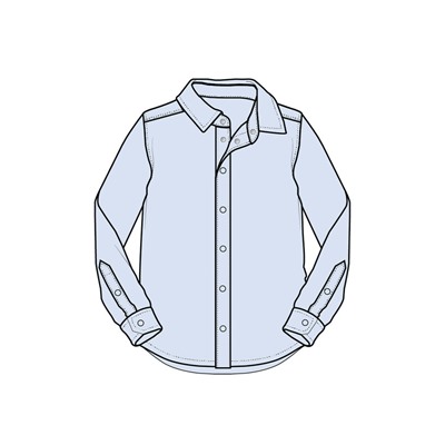 Сорочка текстильная для мальчиков (slim fit)