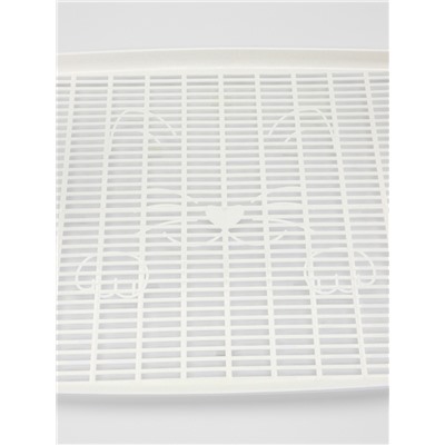 Туалет с сеткой, 44×33×11.5 см, коричневый, белый