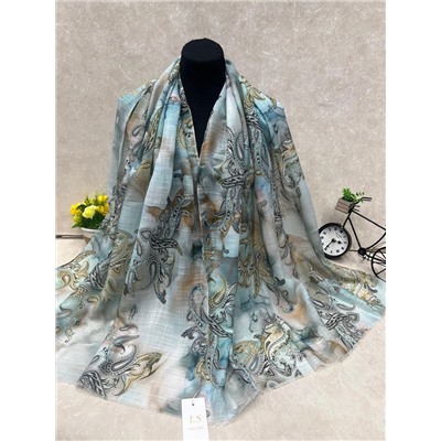 Легкий платок на голову и шею, мультицвет