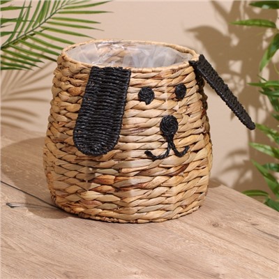 Корзина плетёная «Собачка», 29×29×24 см