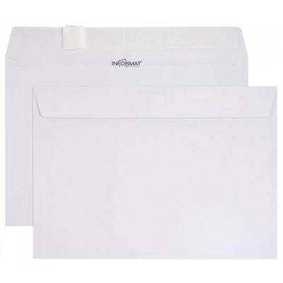 Конверт 229х324 мм отрывная лента/чистый С4 100 г/м2 70758 LITE