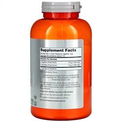 Now Foods, Sports, аргинин и цитруллин в форме порошка, 340 г (12 унций)