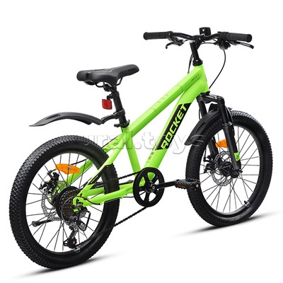 Велосипед 20" Rocket Crux 3.0 , цвет зеленый, размер 11"