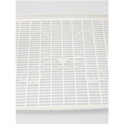 Туалет с сеткой, 44×33×11.5 см, бежевый/белый