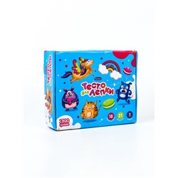 УЦЕНКА Тесто для лепки в коробке, тесто 1800 г, 18 цветов, 21форма, скалка, 1/5