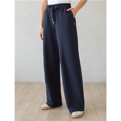 Прямые брюки из тонкого премиального футера с эластаном