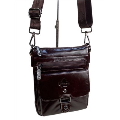 Сумка мужская из натуральной кожи, цвет кофе