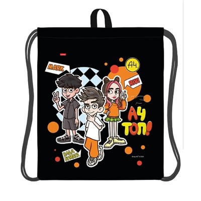 Мешок для сменной обуви 41х49 см с петлей для подвеса 1 отделение "Влад А4"