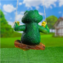 Подвесной декор «Лягушка на качелях», 22×24×27 см