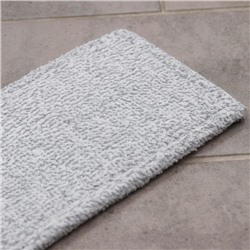 Насадка для плоской швабры, 41×12 см, микрофибра, серая