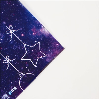 Бумага упаковочная новогодняя тишью, упаковка «С новым годом!», 50×66 см