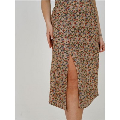 Юбка Хельга (Цветы бежевый)